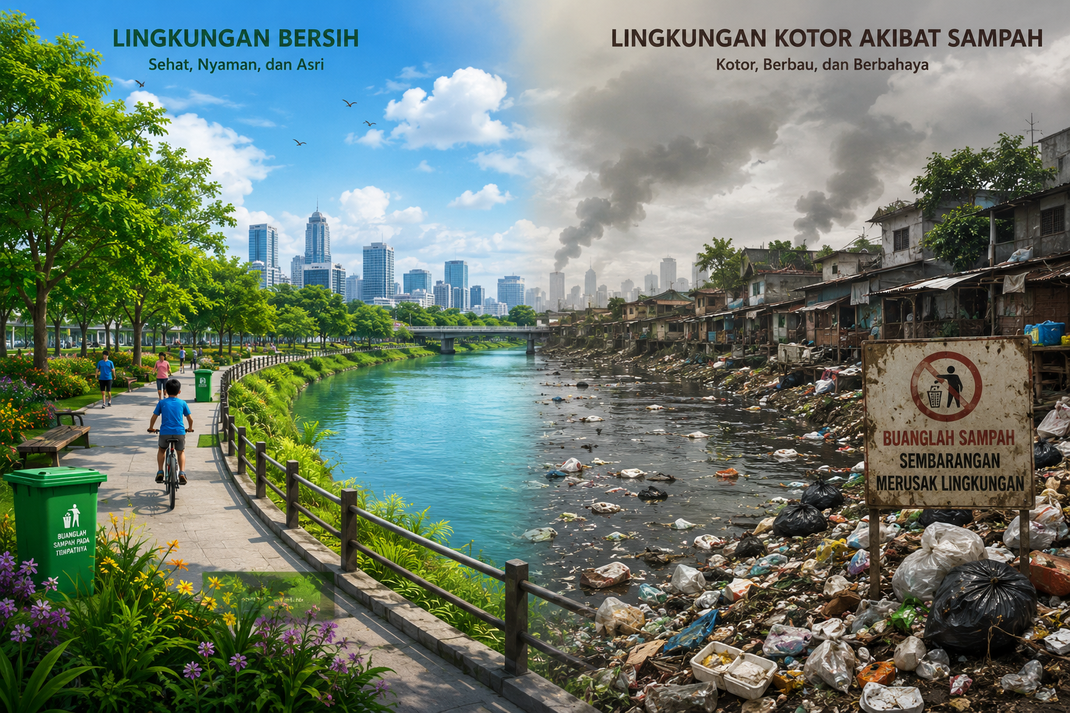 Ilustrasi Lingkungan Bersih